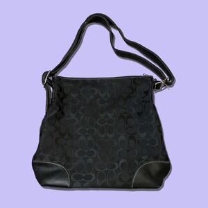 Black coach shoulder bag